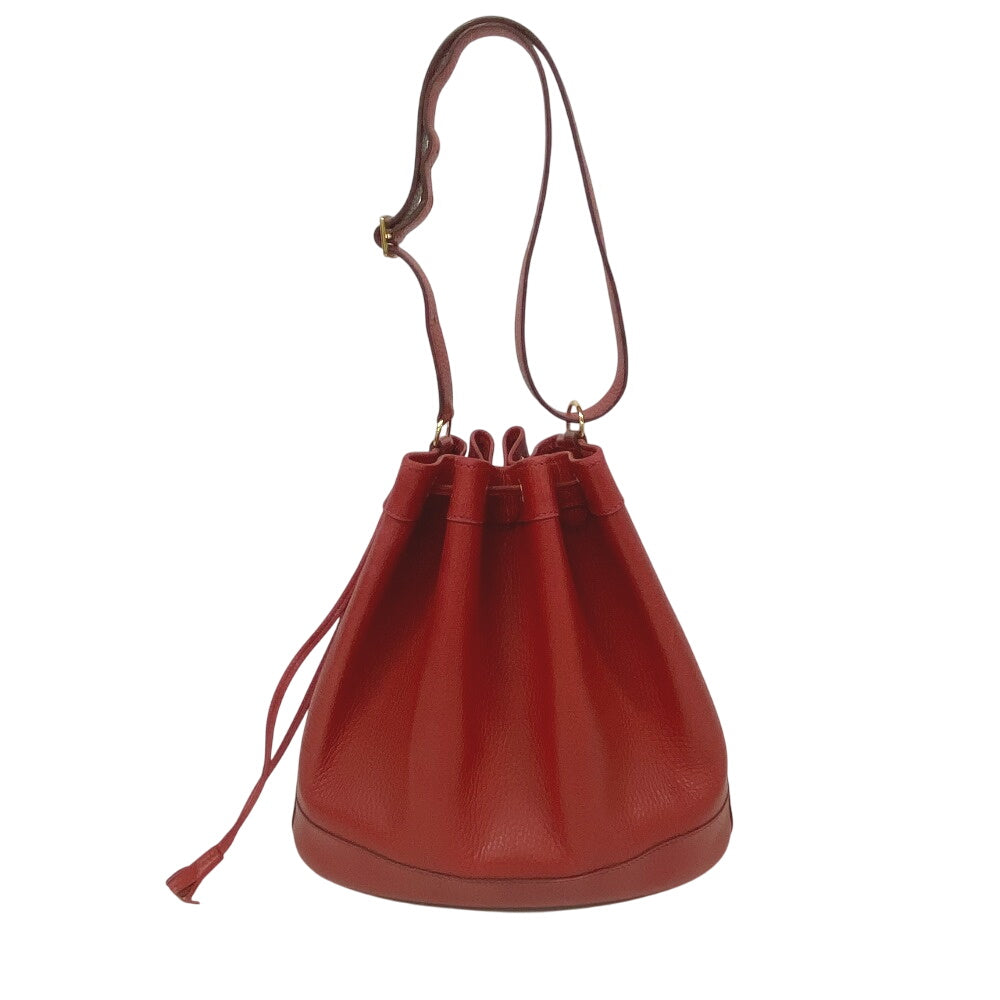 HERMES Shoulder Bag Leather, Courchevel Red Ardenne Market GM