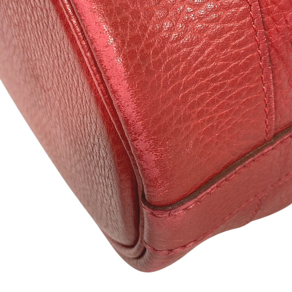 HERMES Shoulder Bag Leather, Courchevel Red Ardenne Market GM