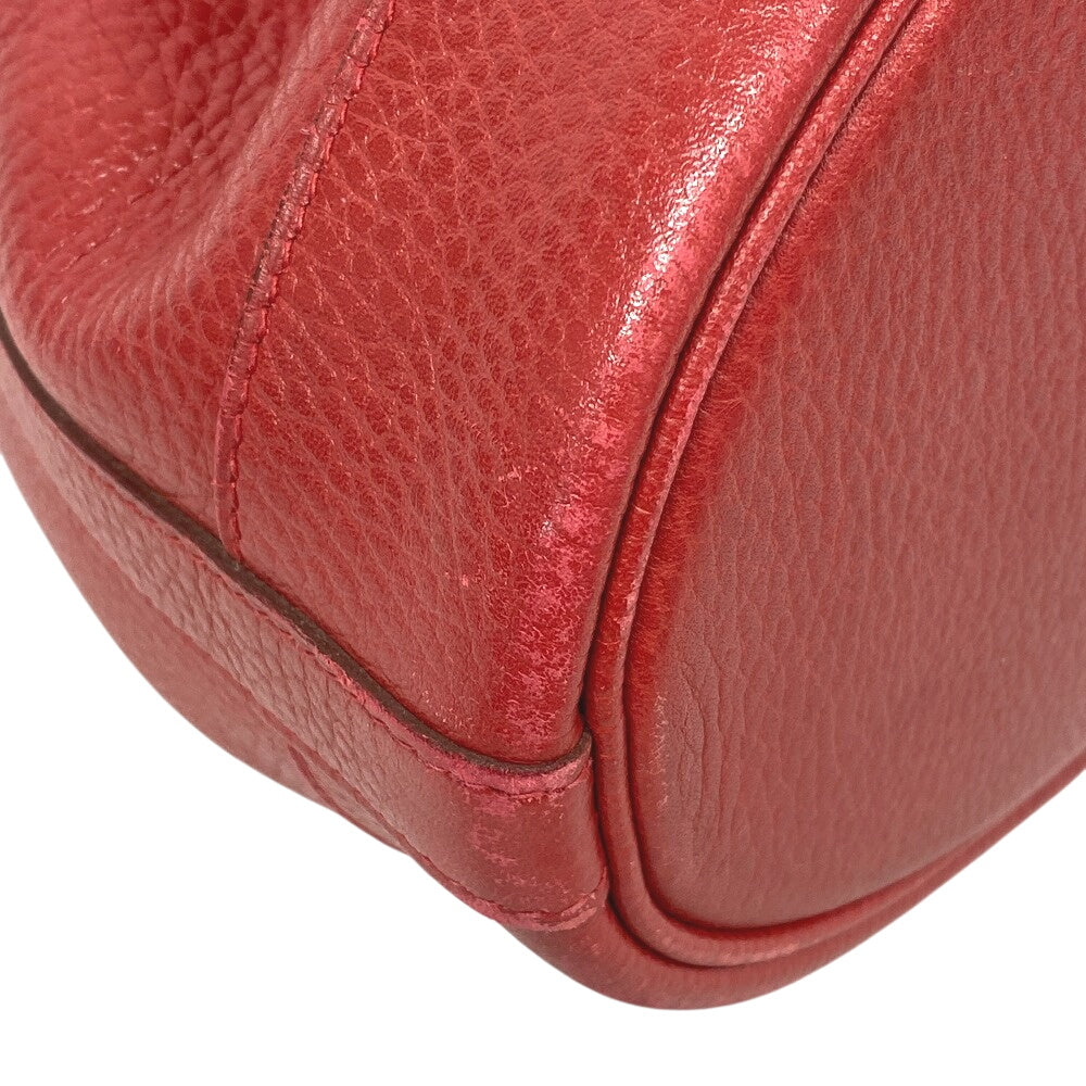 HERMES Shoulder Bag Leather, Courchevel Red Ardenne Market GM