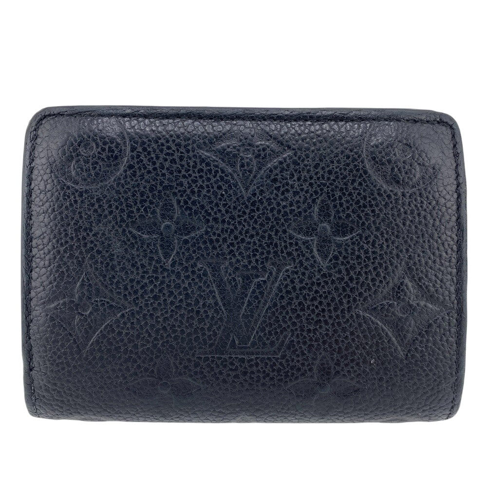 LOUIS VUITTON Bifold Wallet M80151 leather black Monogram Ann Platt Portefeuille Clare