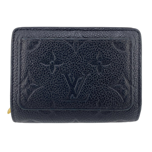 LOUIS VUITTON Bifold Wallet M80151 leather black Monogram Ann Platt Portefeuille Clare