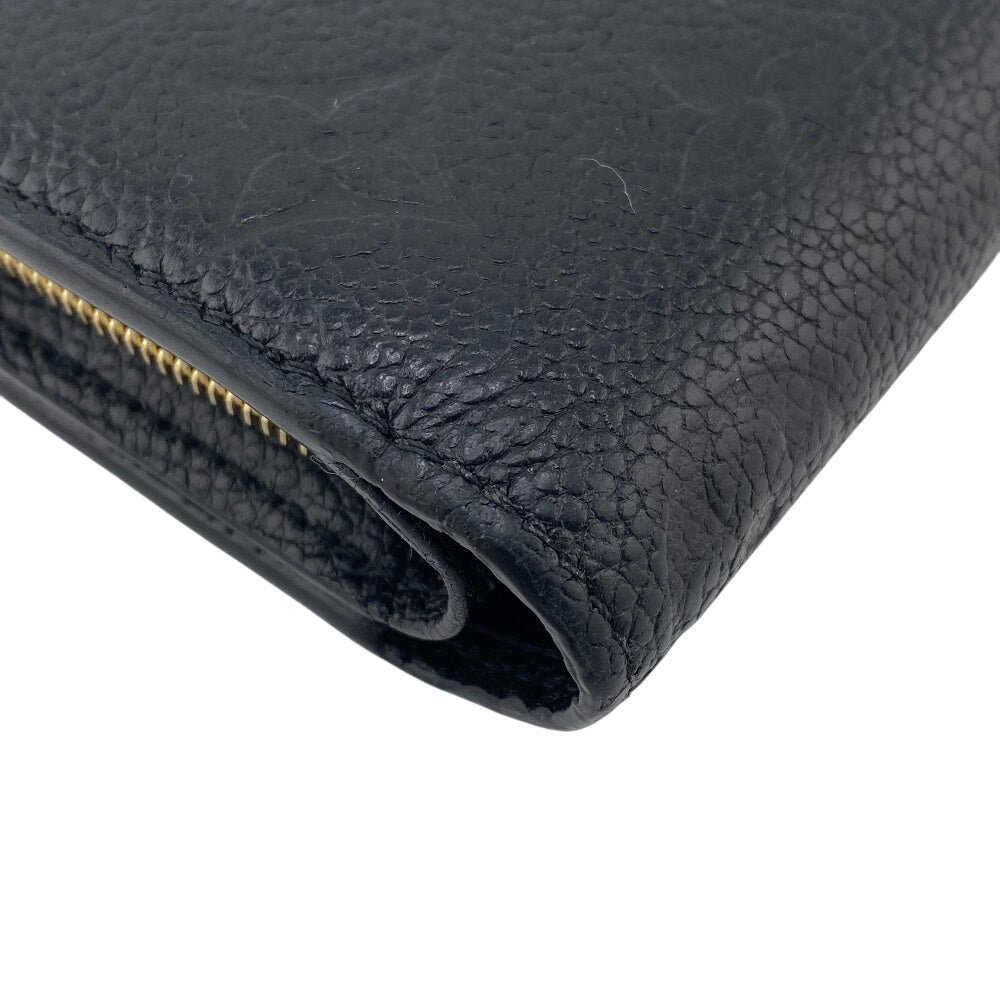 LOUIS VUITTON Bifold Wallet M80151 leather black Monogram Ann Platt Portefeuille Clare