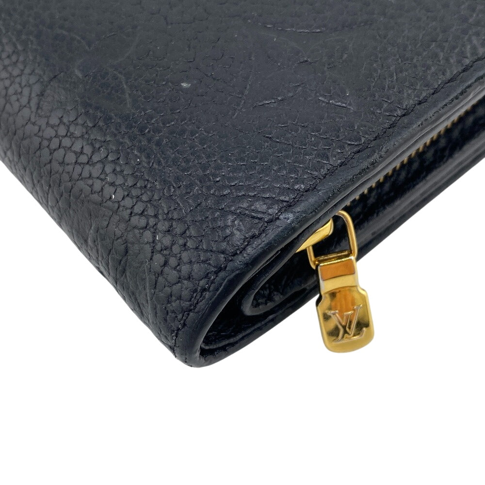 LOUIS VUITTON Bifold Wallet M80151 leather black Monogram Ann Platt Portefeuille Clare