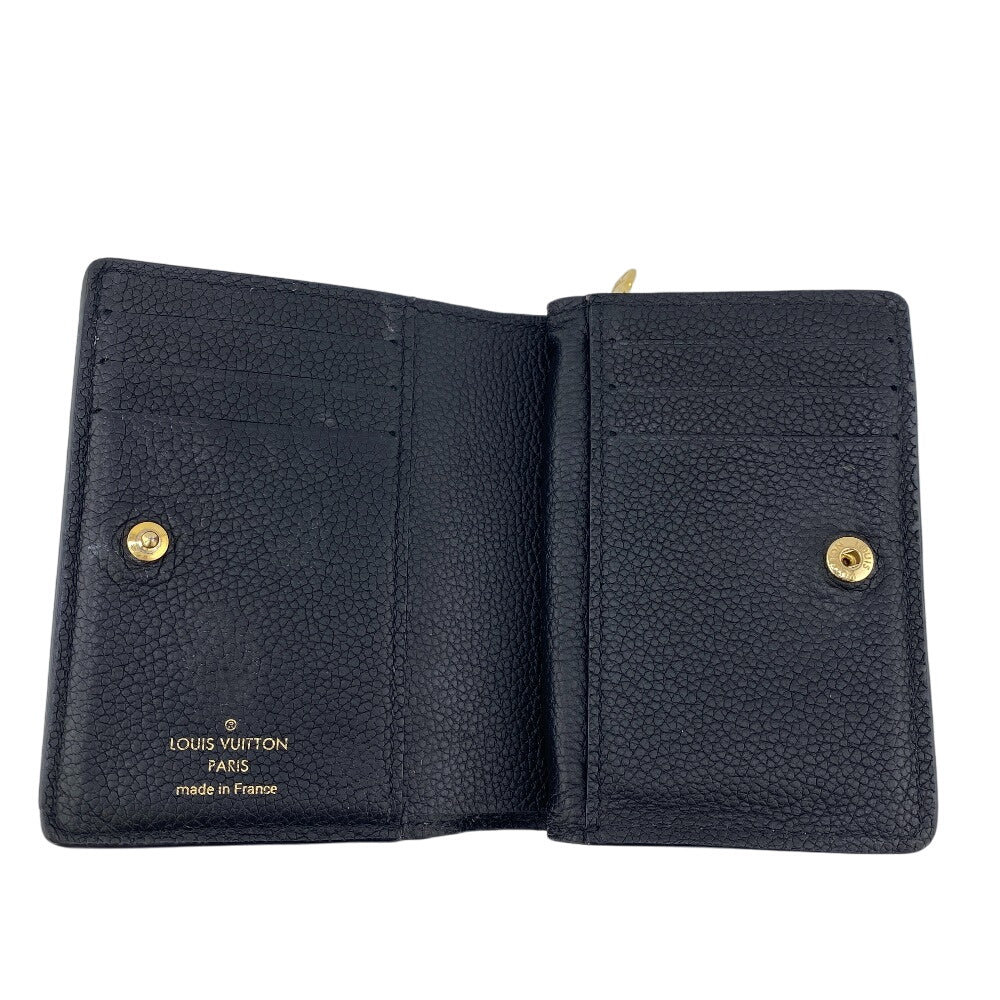 LOUIS VUITTON Bifold Wallet M80151 leather black Monogram Ann Platt Portefeuille Clare