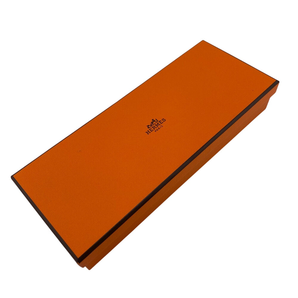 HERMES charm 080148CA leather Brown Oran Nano