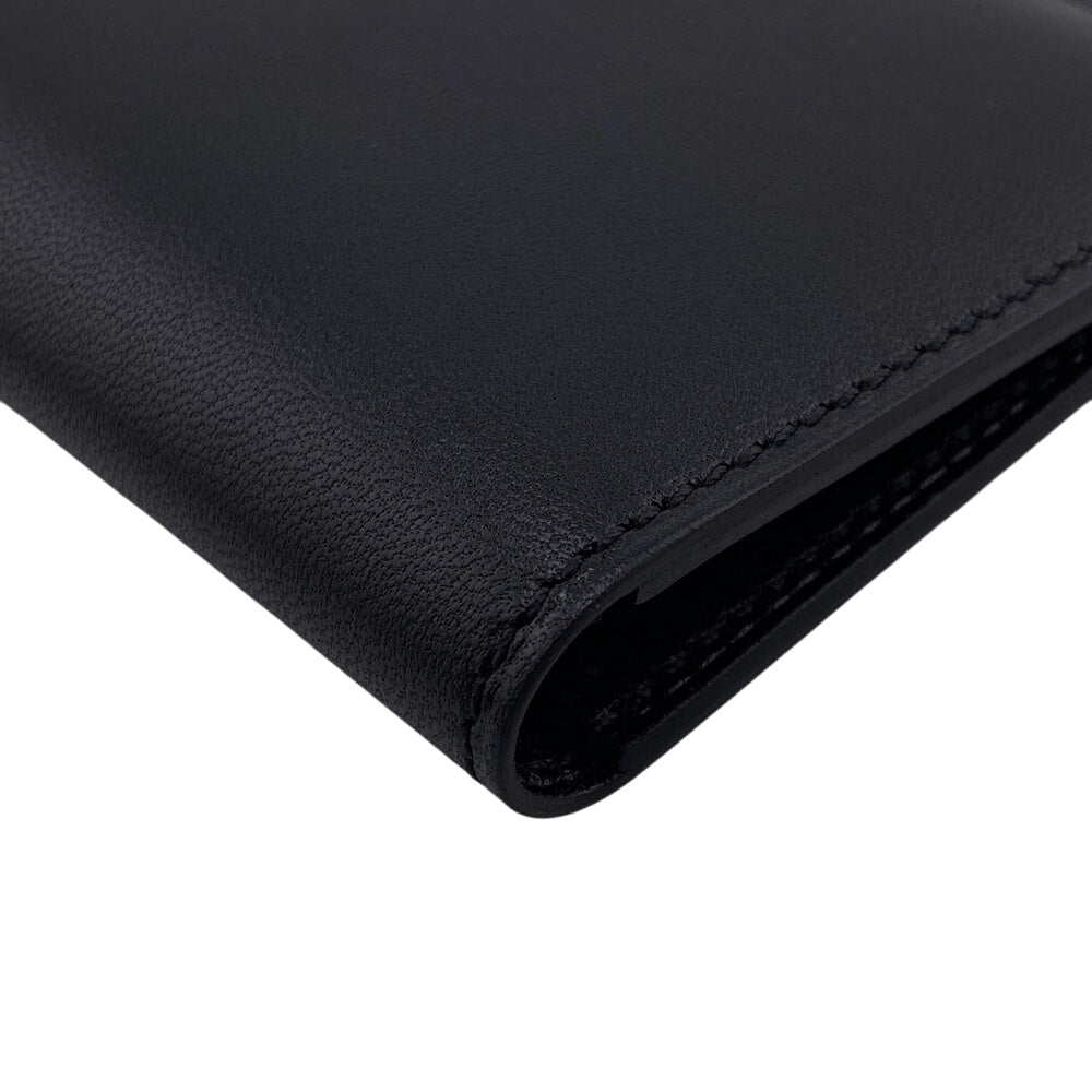 HERMES Card Case leather black MC2 Euclid