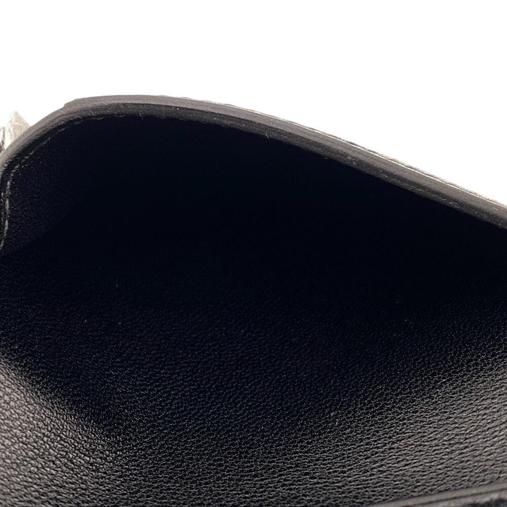 HERMES Card Case leather black MC2 Euclid