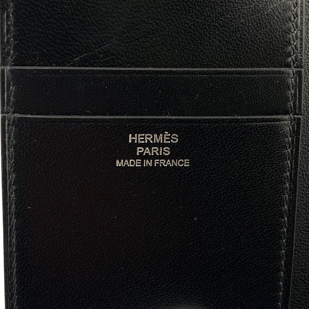 HERMES Card Case leather black MC2 Euclid
