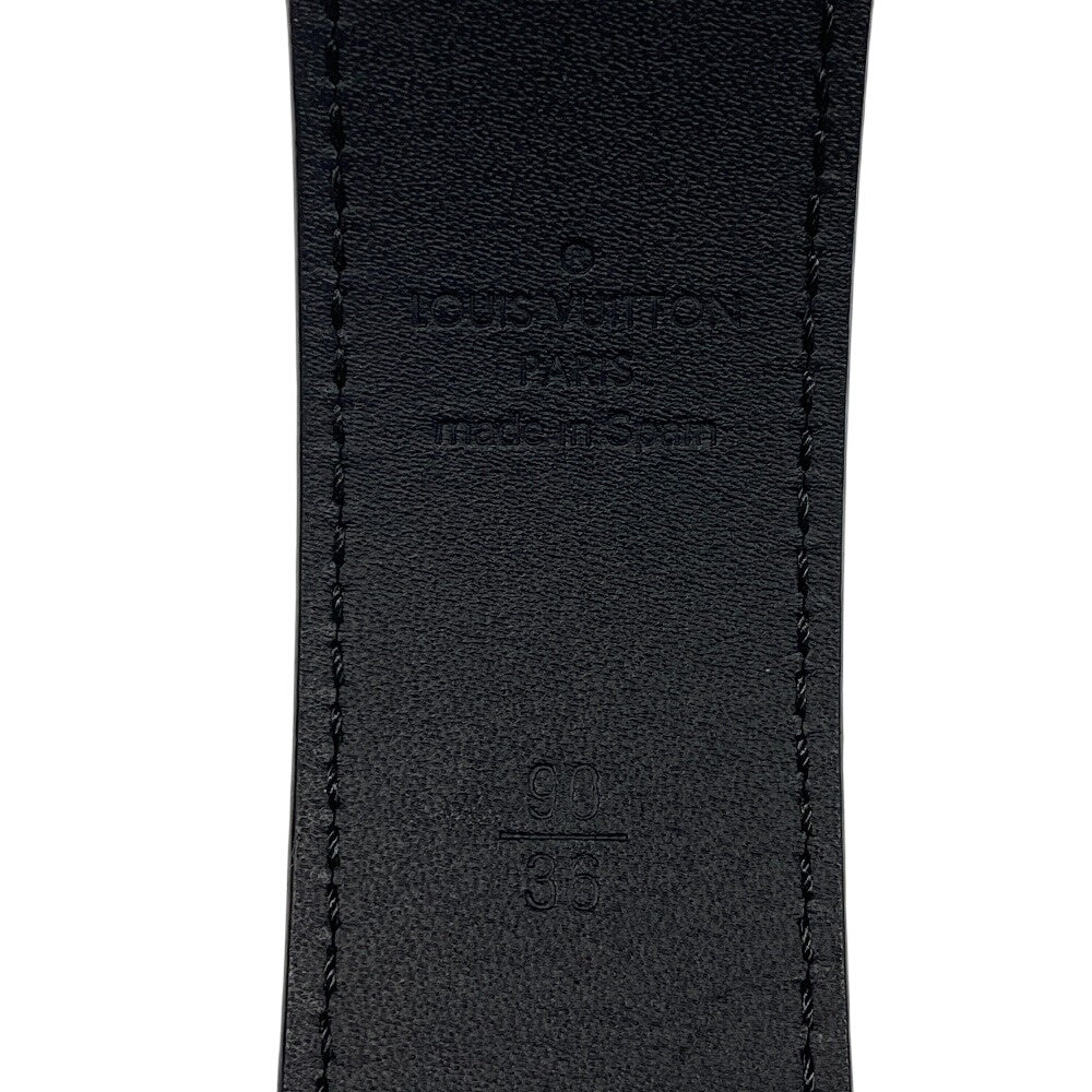 LOUIS VUITTON belt M9638 Leather, PVC black Damier Graphite Santur LVCUT 90/36