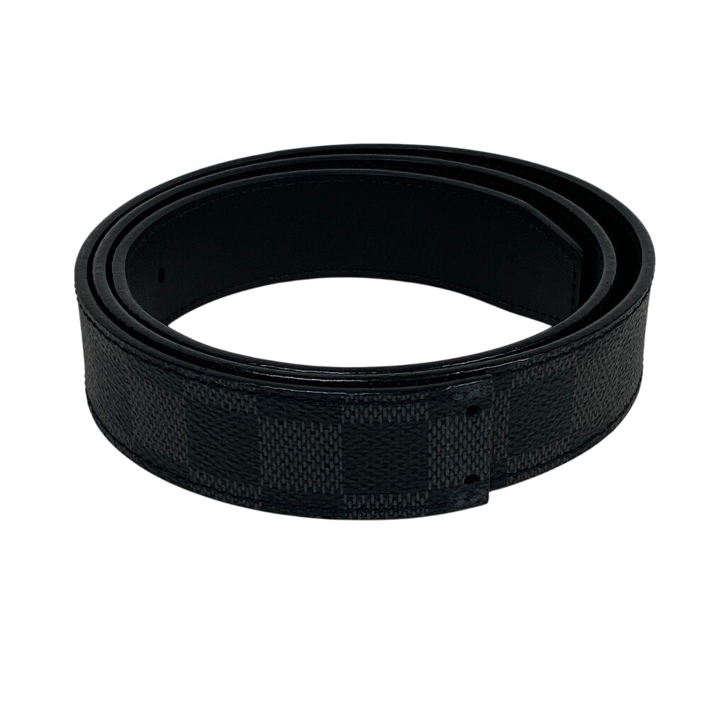 LOUIS VUITTON belt M9638 Leather, PVC black Damier Graphite Santur LVCUT 90/36