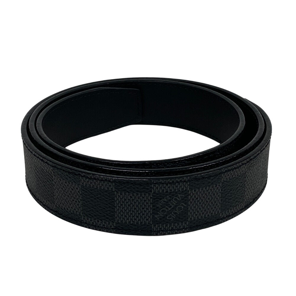 LOUIS VUITTON belt M9638 Leather, PVC black Damier Graphite Santur LVCUT 90/36