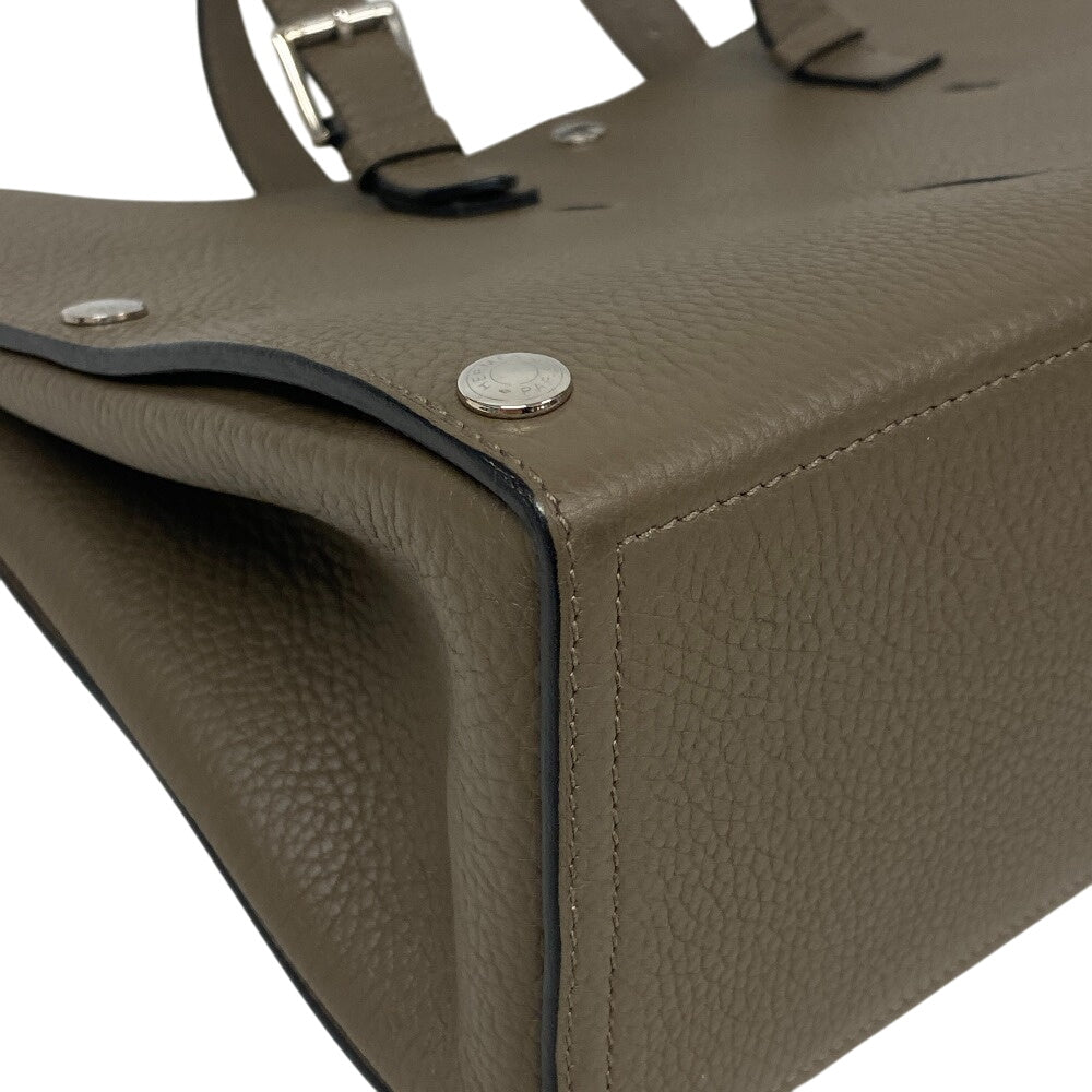 HERMES Handbag Taurillon Clemence, Leather Etope sack velo