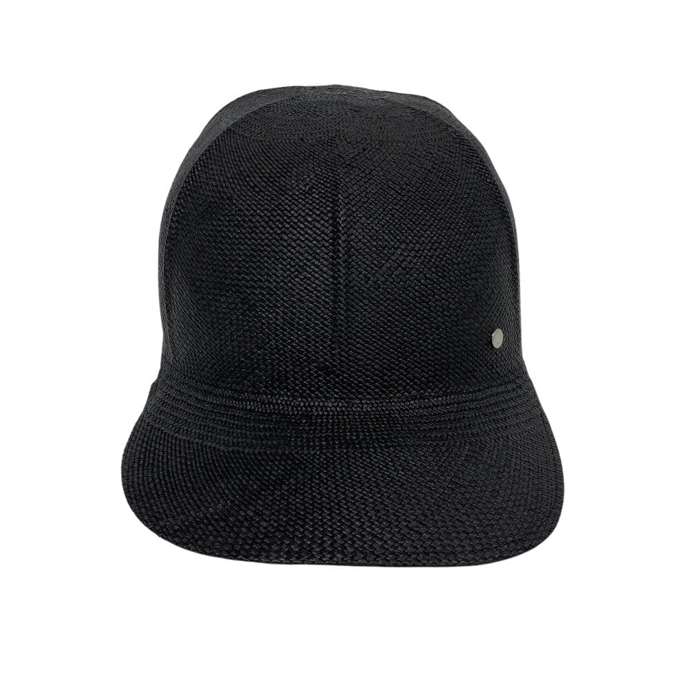 HERMES cap straw black Serie 59