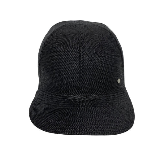 HERMES cap straw black Serie 59