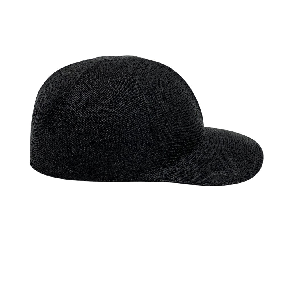 HERMES cap straw black Serie 59