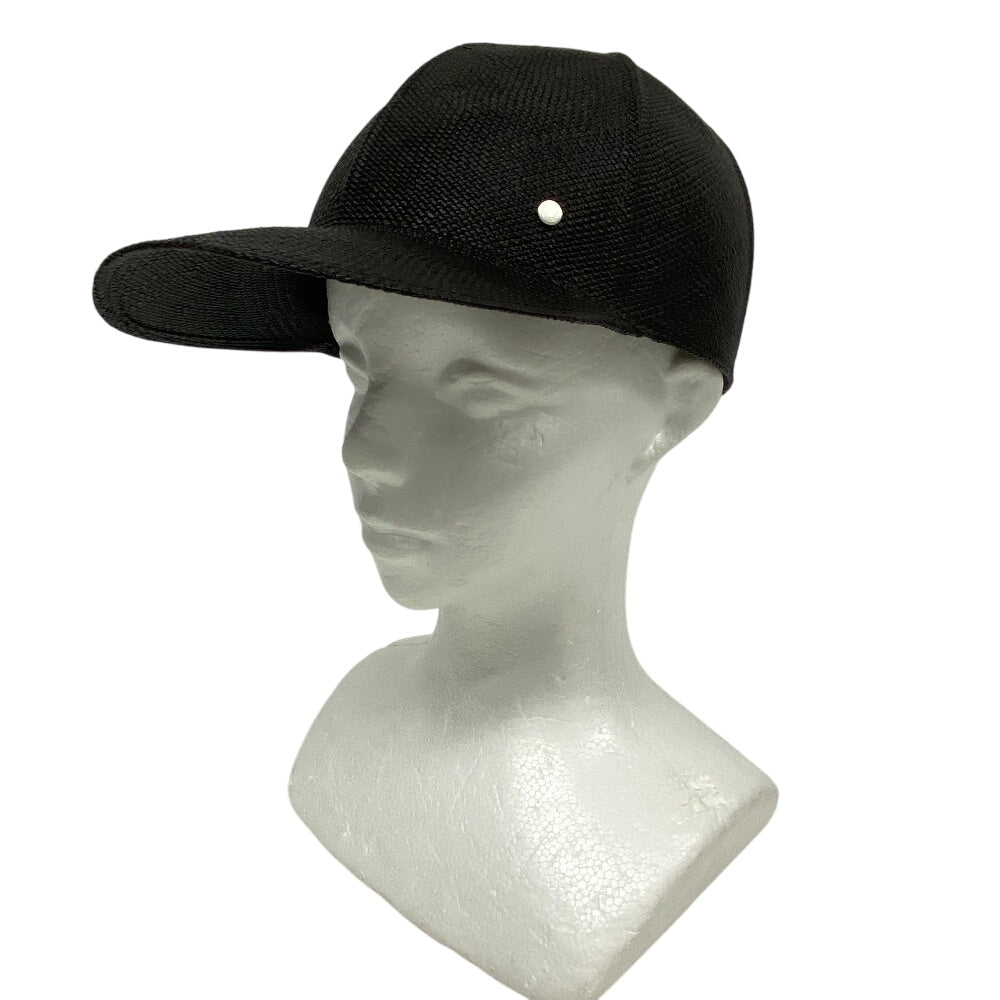 HERMES cap straw black Serie 59