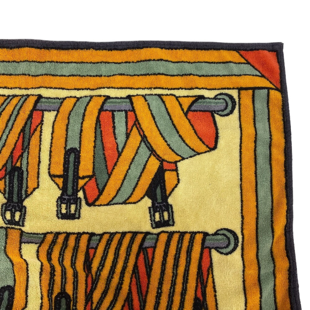 HERMES towel cotton Orange Women(Unisex) Used
