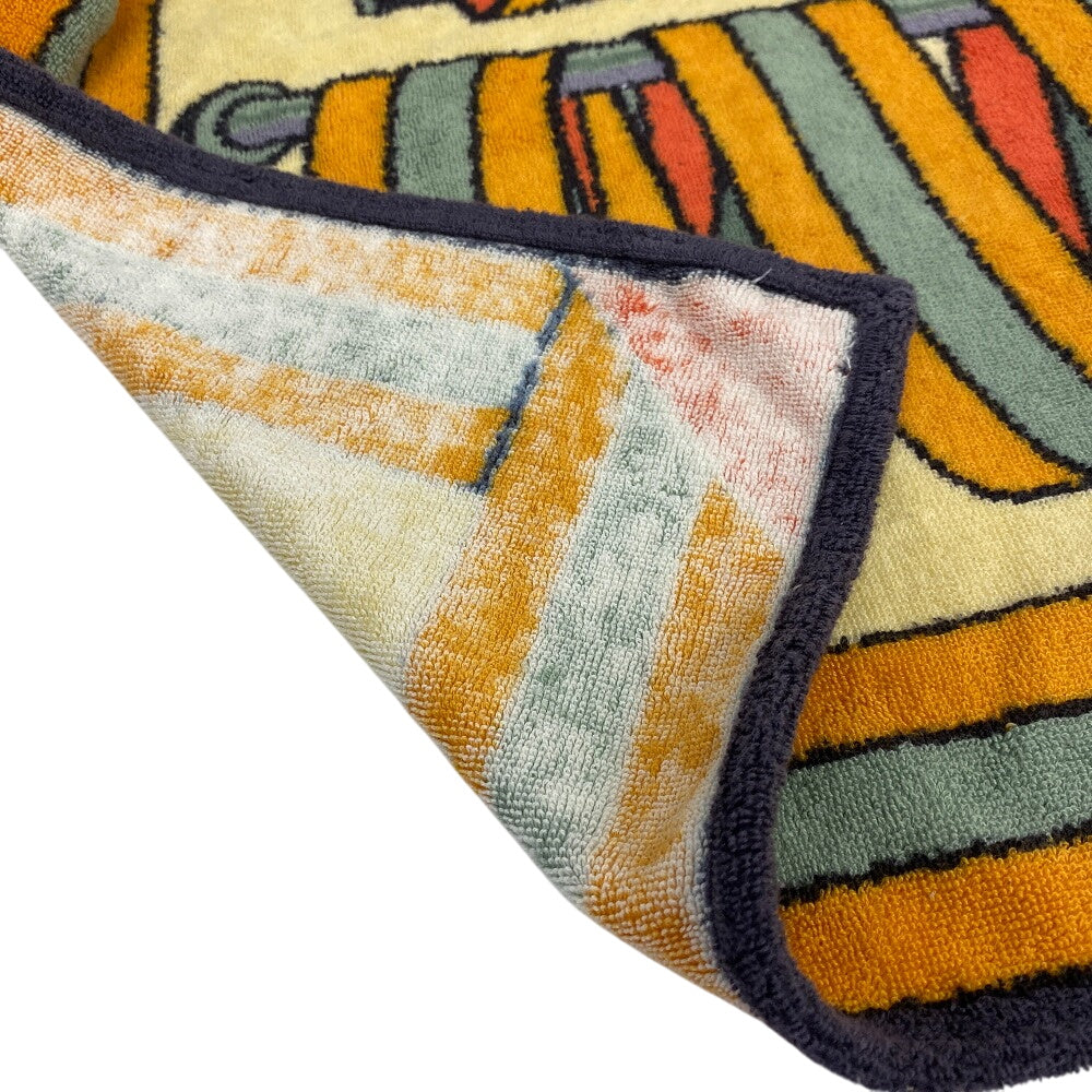 HERMES towel cotton Orange Women(Unisex) Used