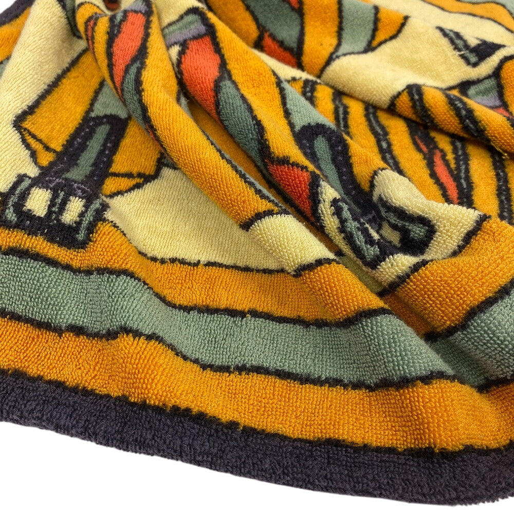 HERMES towel cotton Orange Women(Unisex) Used