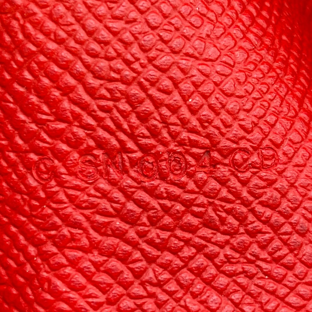 HERMES Long Wallet Purse C Epsom Red Beansufla