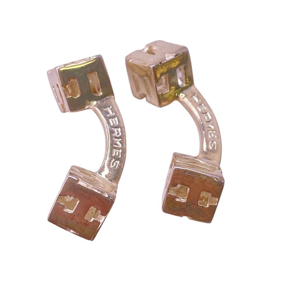 HERMES cuffs Silver925 Silver H cube