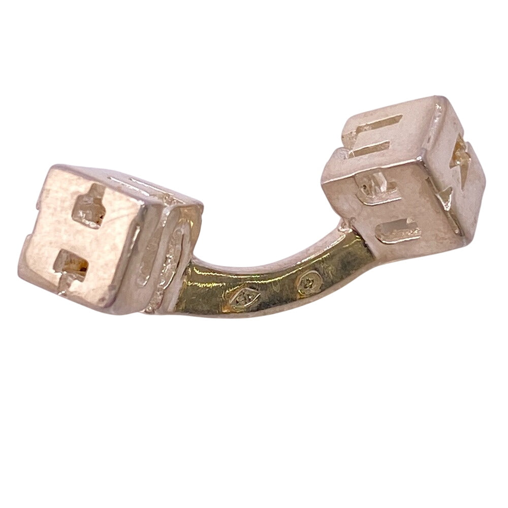 HERMES cuffs Silver925 Silver H cube