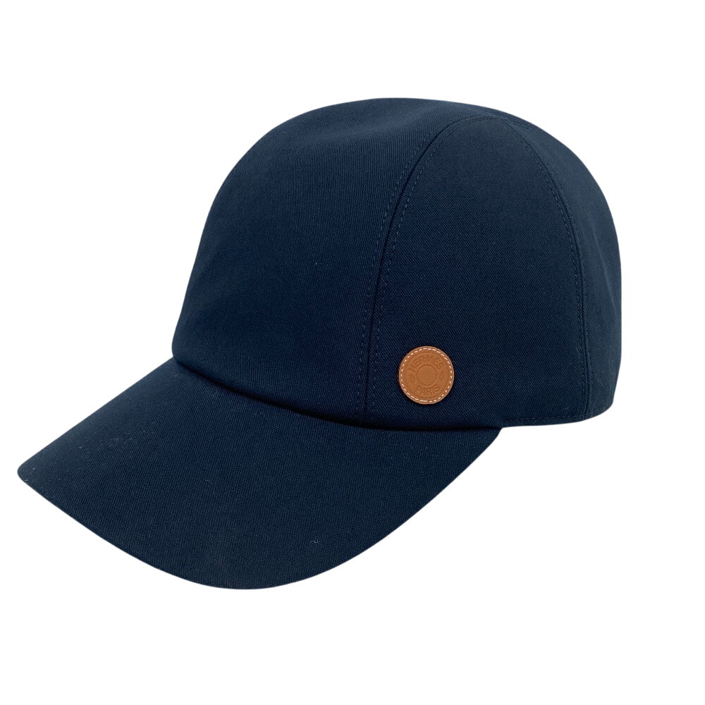 HERMES Other hats cotton black Serie button Miles CDS Women(Unisex) 60 Used