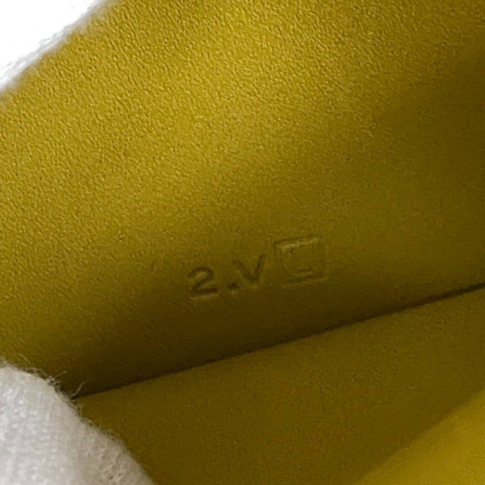 HERMES Bifold Wallet Swift, Epi Leather yellow Long wallet Box scarf Bean Women Used