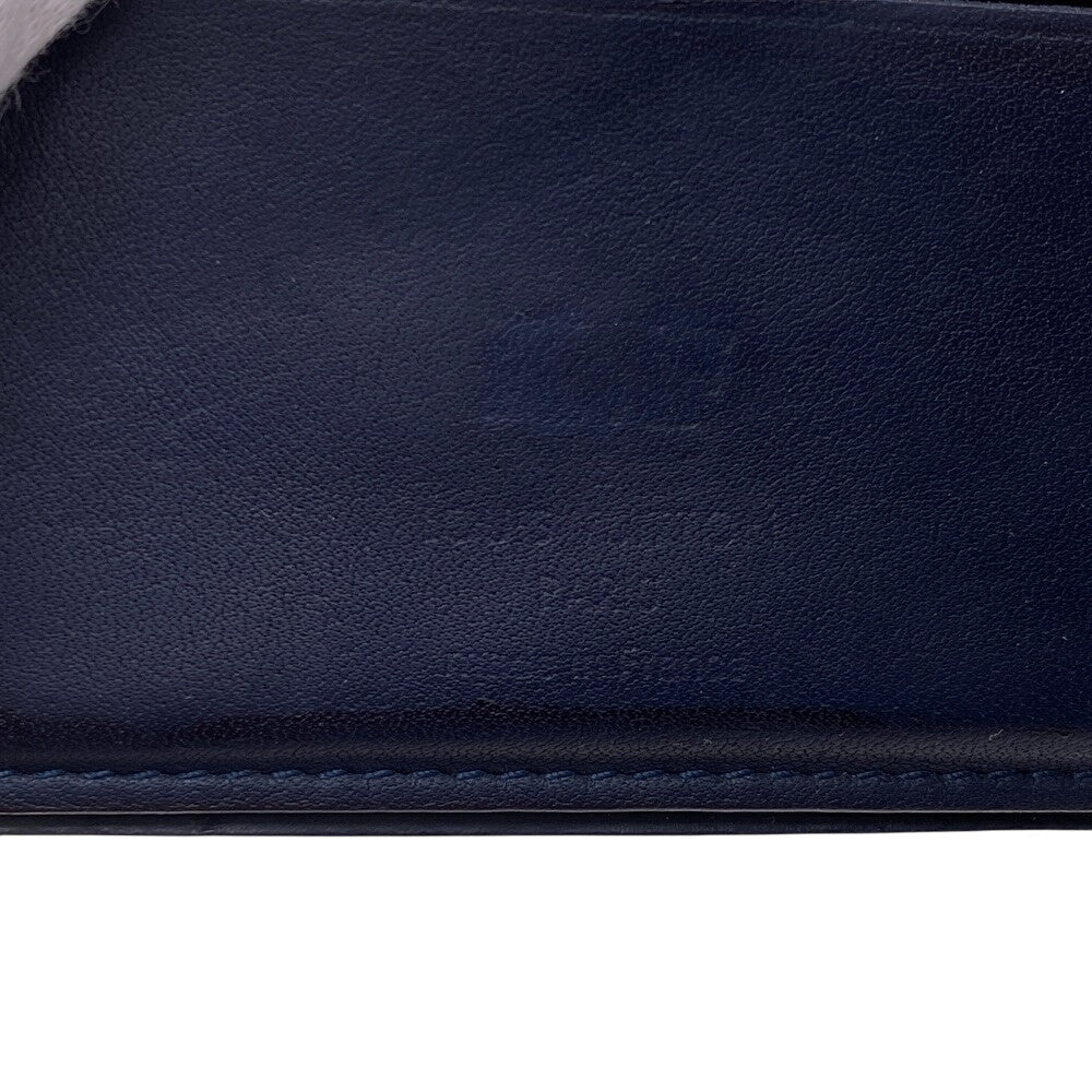 LOUIS VUITTON Bifold Wallet leather Brown Damier Portefeuille Slender mens Used