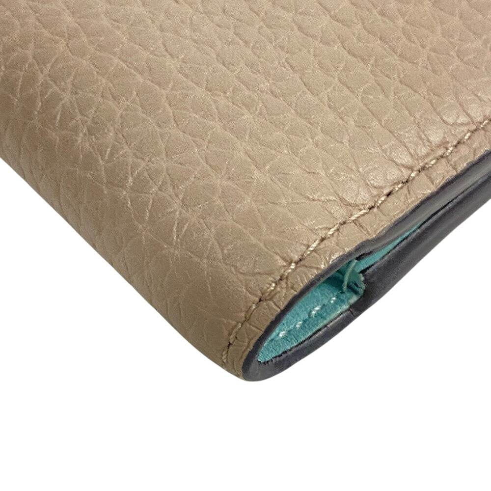 LOUIS VUITTON Bifold Wallet M82198 leather Galle Capusine V Vertical Wallet Capucines Women Used
