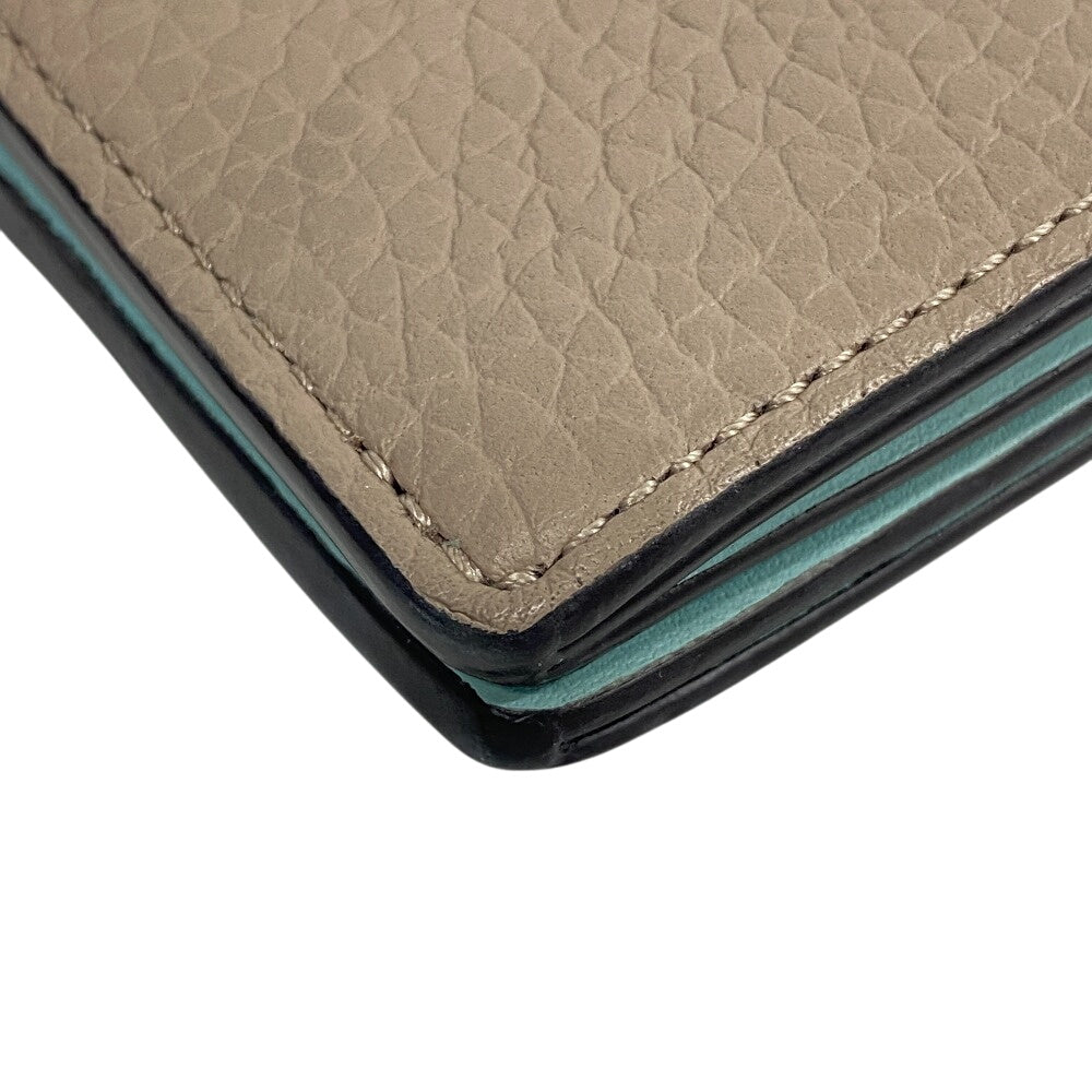 LOUIS VUITTON Bifold Wallet M82198 leather Galle Capusine V Vertical Wallet Capucines Women Used