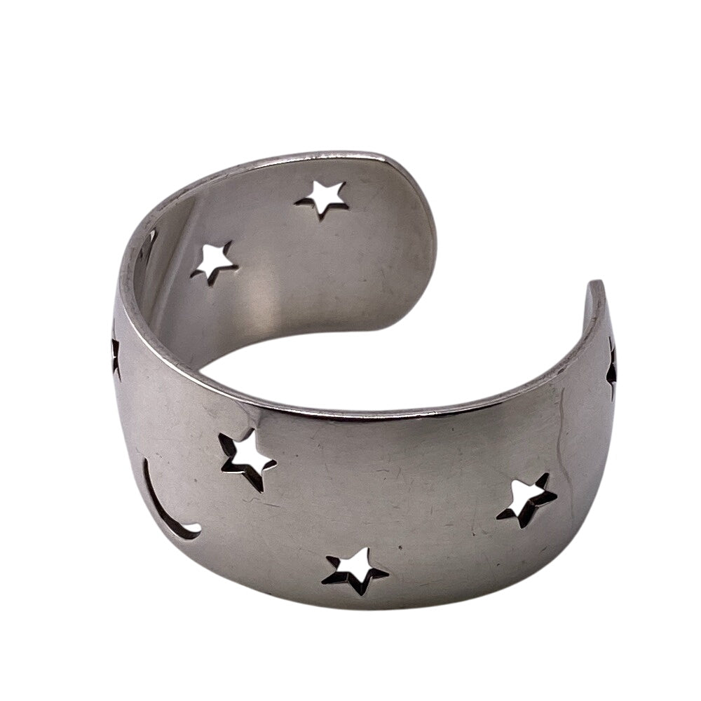 HERMES Bangle Silver925 Silver Moon star Women Used