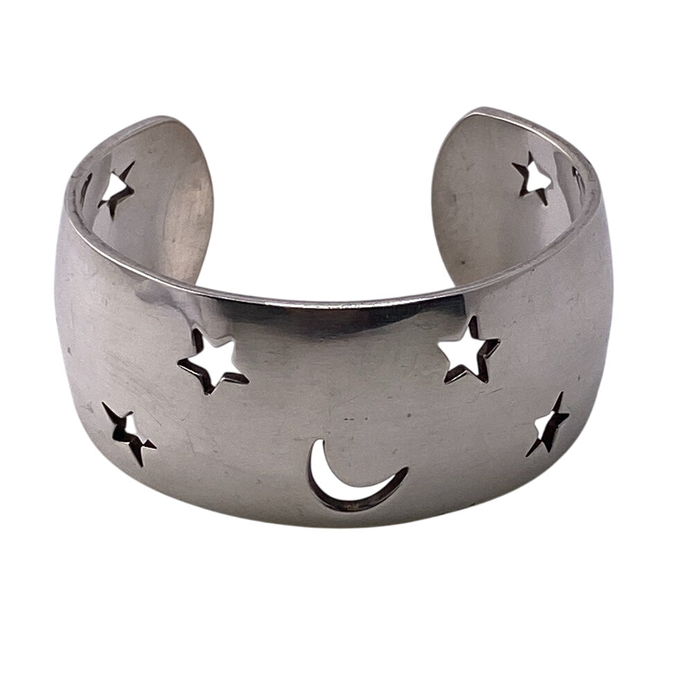 HERMES Bangle Silver925 Silver Moon star Women Used