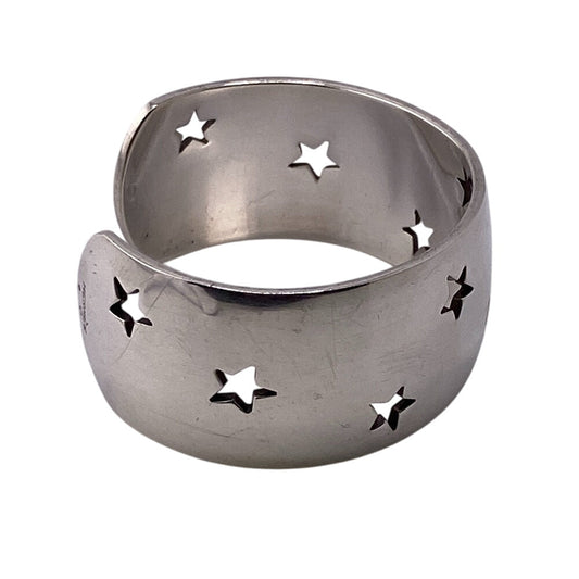 HERMES Bangle Silver925 Silver Moon star Women Used