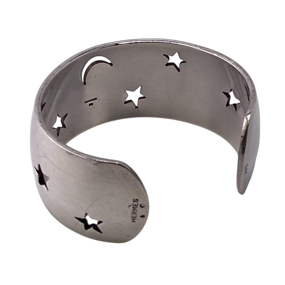 HERMES Bangle Silver925 Silver Moon star Women Used