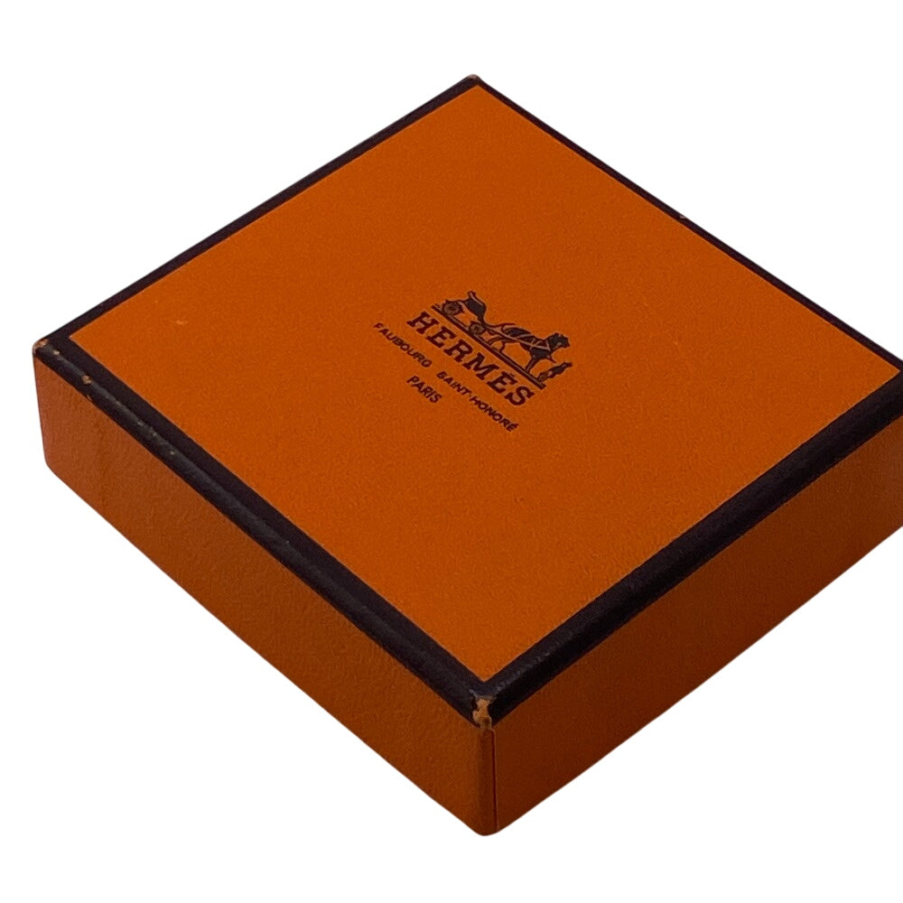HERMES Pierce Gold Plated Silver Chene Dunkle Women Used