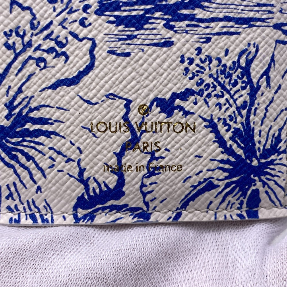 LOUIS VUITTON Bifold Wallet M83623 Monogram blue Monogram Portefeuille Victorine Women Used