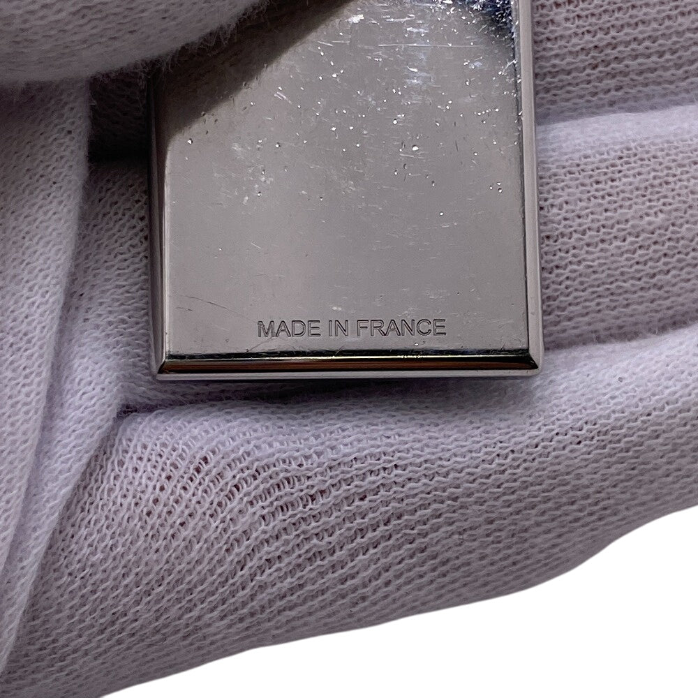 HERMES key ring Stainless Steel black Illusion mens Used