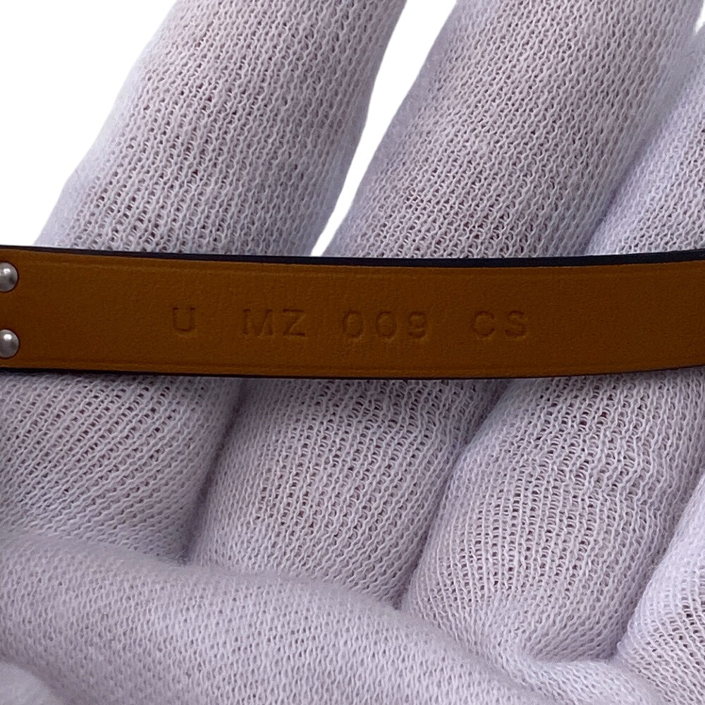 HERMES bracelet Gold Plated, Leather black U:2022 Kelly DeBultour unisex(Unisex) T3 Used