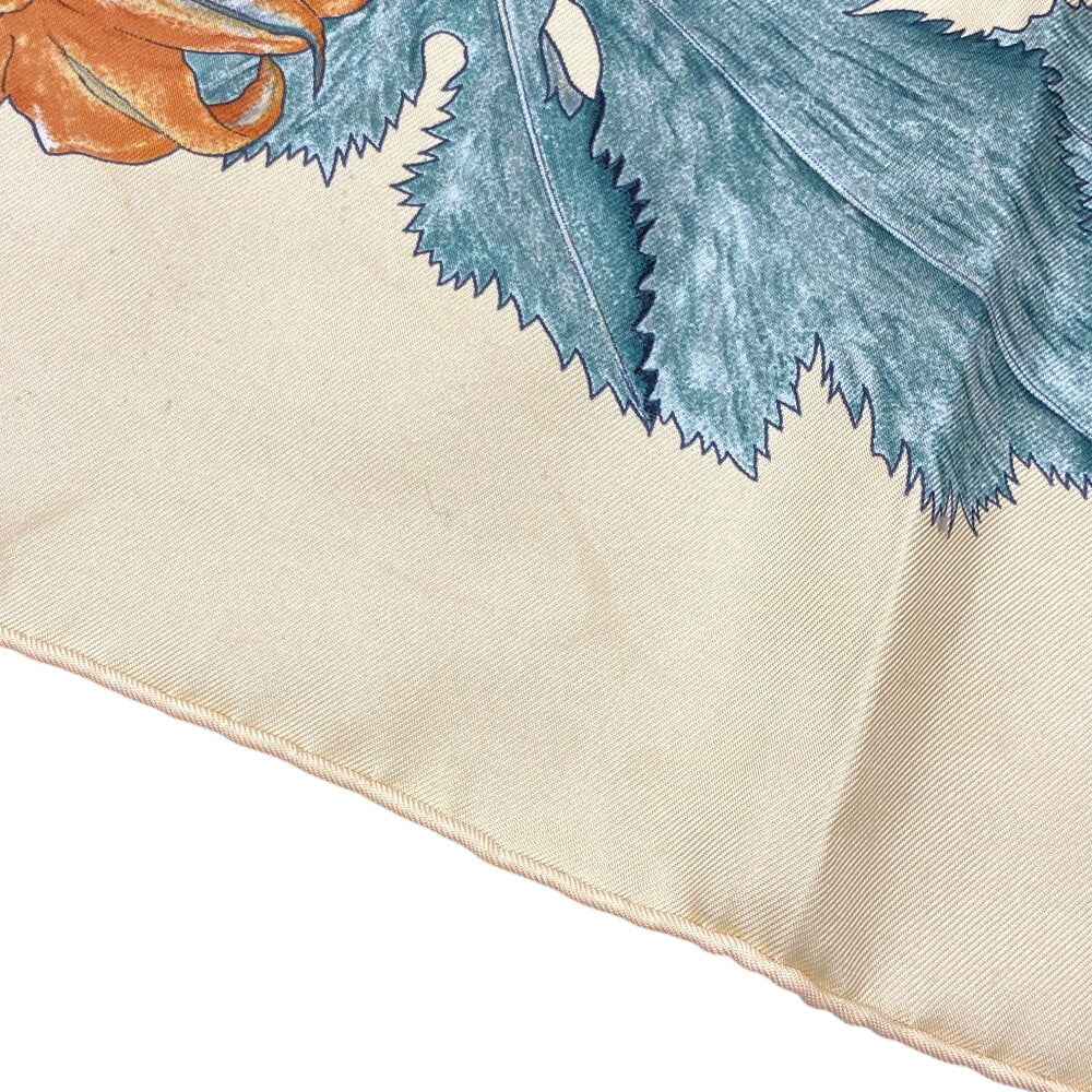 HERMES scarf silk multicolor Carre90 Pumpkin and colocynth Women Used