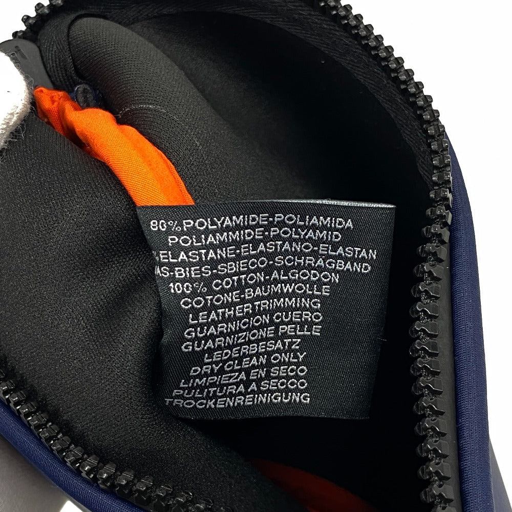 HERMES Pouch Nylon, Polyurethane Navy Truth Neovan PM flat unisex(Unisex) Used