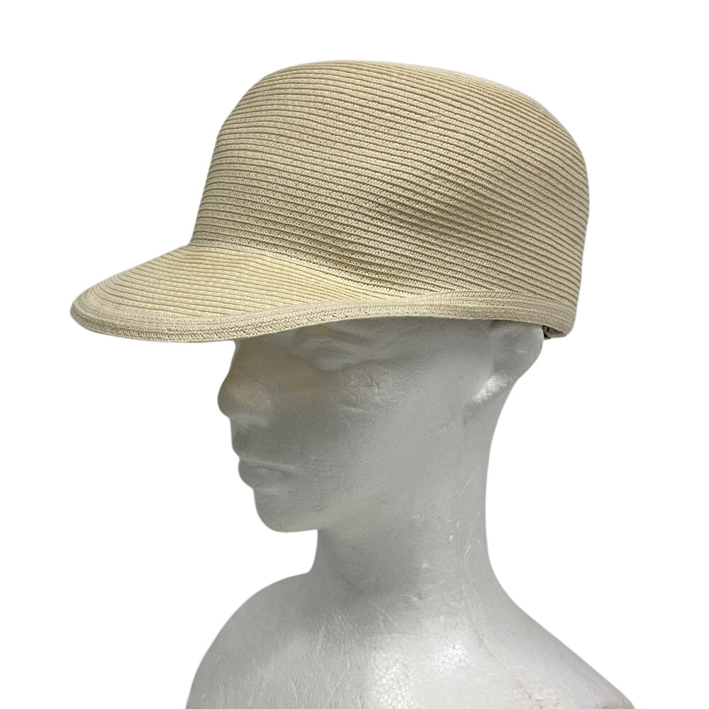 HERMES Casquette paper beige Serie Women 56 Used