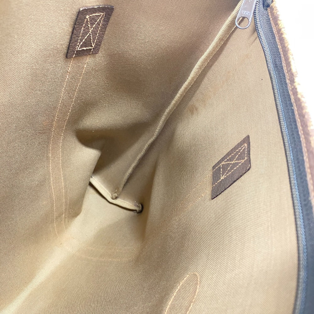 GUCCI Tote Bag 156 02 110 PVC coated canvas Brown 1 GG Supreme mens(Unisex) Used