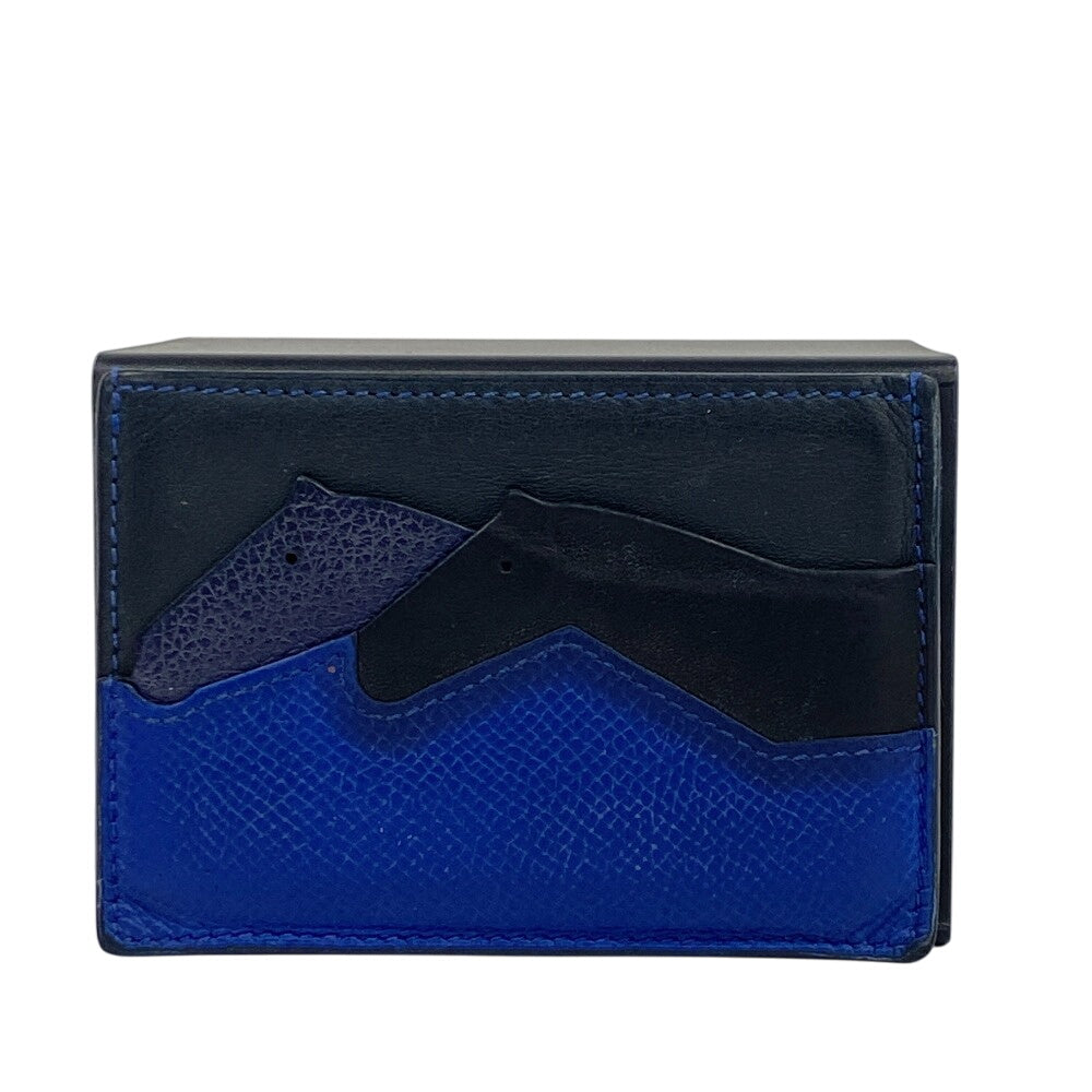 HERMES Card Case Epsom black Made in 2018 Petite Horizontal mens Used