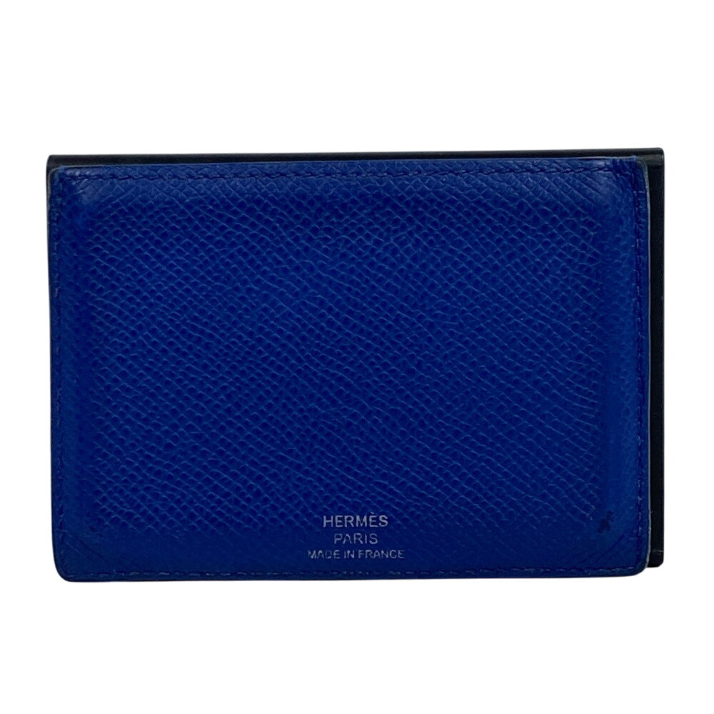 HERMES Card Case Epsom black Made in 2018 Petite Horizontal mens Used