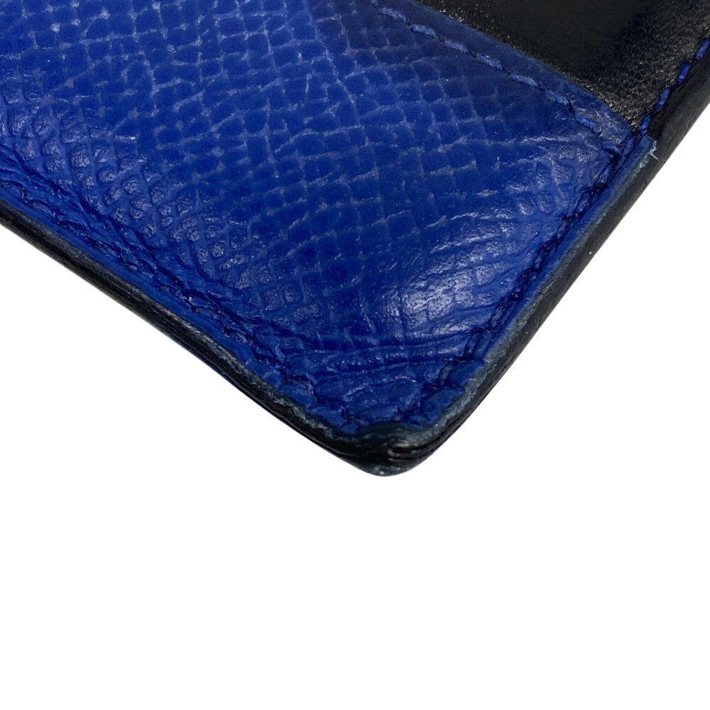 HERMES Card Case Epsom black Made in 2018 Petite Horizontal mens Used