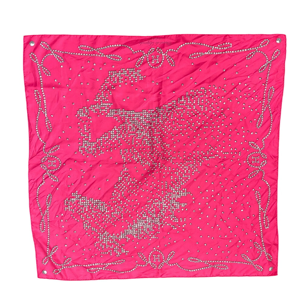 HERMES scarf silk pink Carre90 Cheval de Legende: Legendary Horse Women Used