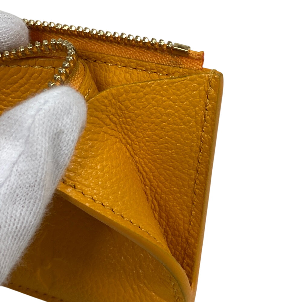 LOUIS VUITTON Coin case M11412 Monogram Ann Platt yellow Card Case Monogram Ann Platt Porte Cartes Romy(Unisex) Used