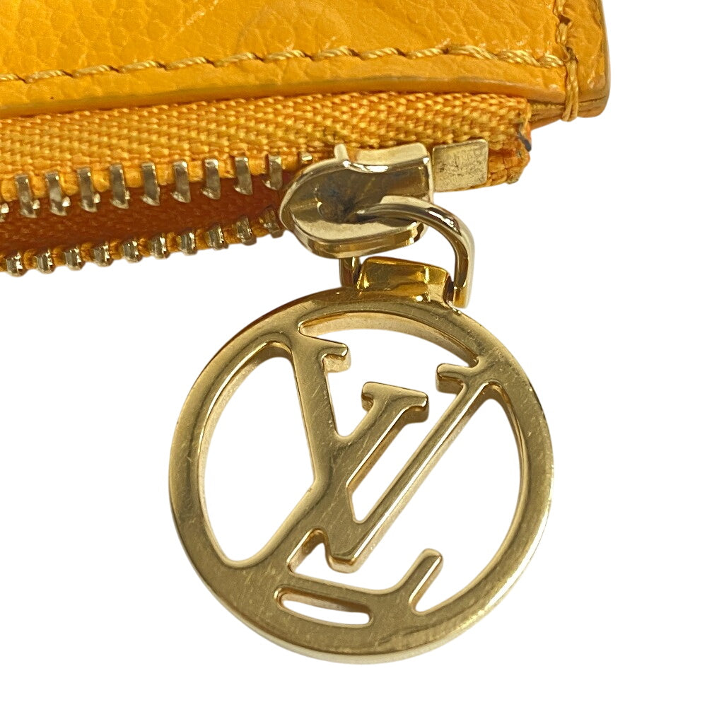 LOUIS VUITTON Coin case M11412 Monogram Ann Platt yellow Card Case Monogram Ann Platt Porte Cartes Romy(Unisex) Used