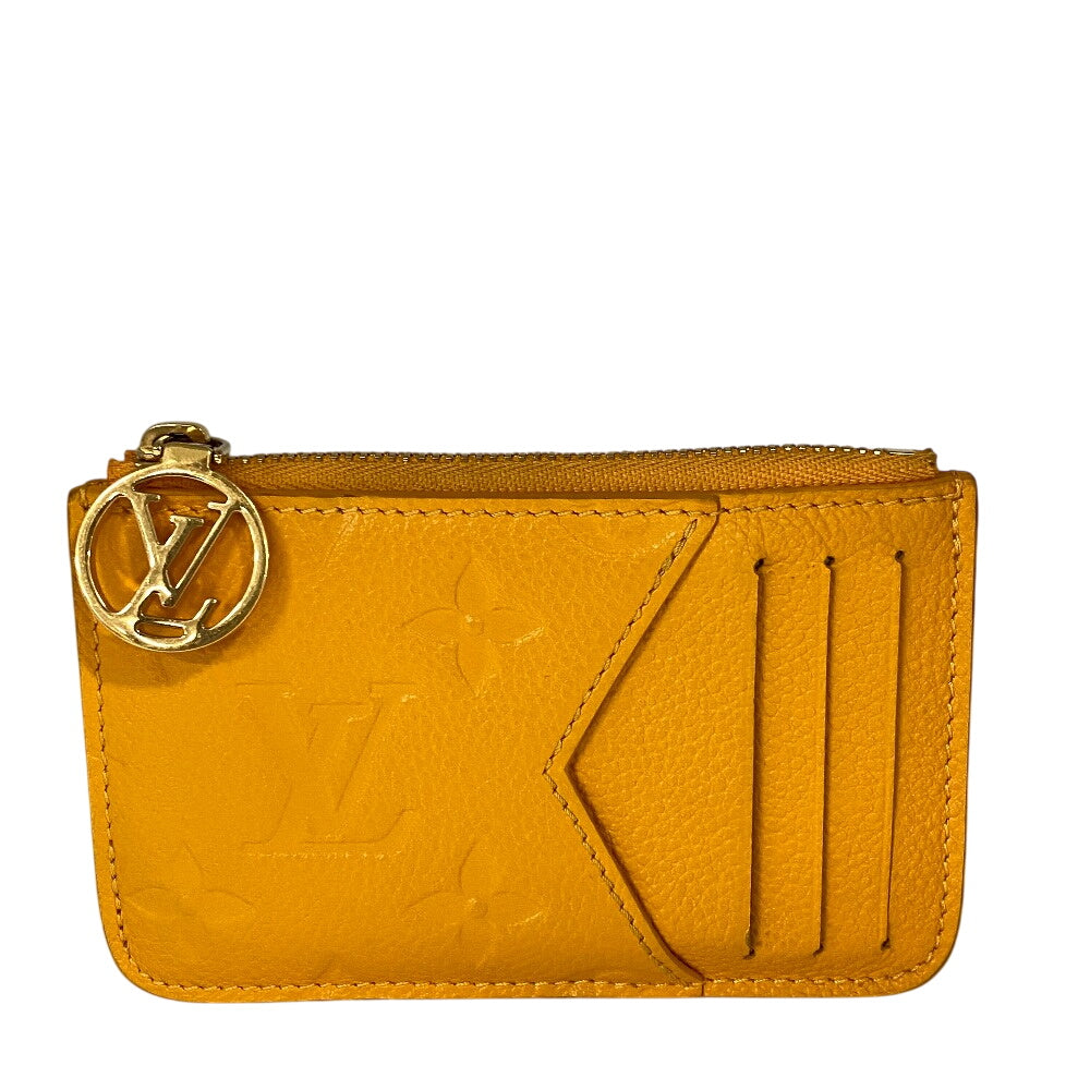 LOUIS VUITTON Coin case M11412 Monogram Ann Platt yellow Card Case Monogram Ann Platt Porte Cartes Romy(Unisex) Used